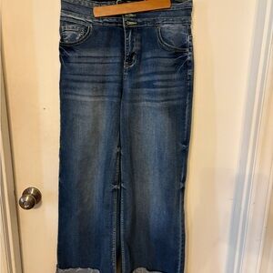 Women's Blue Wide-Leg Jeans - Classic Denim